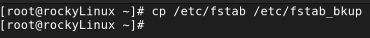 Backup /etc/fstab