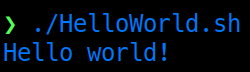 Run HelloWorld.sh